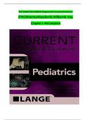 COMPLETE TEST BANK&colon; CURRENT Diagnosis and Treatment Pediatrics&comma; Twenty-Fourth Edition 24th Edition by William Hay Latest Update&period;