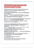 SWM DEQ Exam Questions and Answers Latest Versions 