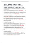 NR511 Midterm Dunphy Exam Questions with Revised Answers &lpar;2025 &sol; 2026&rpar; 100&percnt; Guarantee Pass&period;