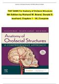 Test Bank &ndash; Anatomy of Orofacial Structures 9th Edition &vert; Brand & Isselhard &vert; Chapters 1-36 with Verified Answers