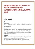 General and Oral Pathology for Dental Hygiene Practice Test Bank &vert; Myers & Curran &vert; 20 NBDHE-Style MCQs per Chapter &vert; Dental Hygiene Study Guide