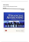 Test Bank for Financial Accounting&colon; Information for Decisions 9th Edition by John Wild &vert;ISBN&colon; 9781259917042&vert; Guide A&plus;