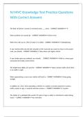 NJ MVC Knowledge Test Practice Questions With Correct Answers
