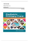 Test Bank for Pediatric Primary Care 4th Edition by Beth Richardson |ISBN: 9781284149425| Guide A+