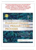 Test Bank for Pharmacology for the Primary Care Provider 5th Edition
