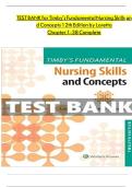 Complete A&plus; TestBank For Timby's Fundamental Nursing Skills and Concepts 12th Edition by Loretta A Donnelly-Moreno&comma; ISBN-&sol; All Chapters Complete Guide&sol; Newest Version 2023