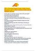 FBLA Personal Finance Study Guide Exam 4 Questions and Verified Solutions Elaborated & Detailed Answers