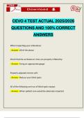PACKAGE DEAL&colon;&colon;&colon; CEVO EXAMS ACTUAL 2025&sol;2026 &vert; Q&A 100&percnt; PASS