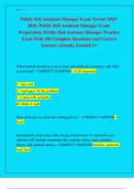 Publix Deli Assistant Manager Exam Newest 2025 2026 &sol;Publix Deli Assistant Manager Exam  Preparation &sol;Publix Deli Assistant Manager Practice  Exam With 100 Complete Questions And Correct  Answers &vert;Already Graded A&plus;