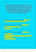 Publix Assistant Produce Manager Exam Newest  2025-2026 &sol;Publix Assistant Produce Manager Exam  Preparation &sol;Publix Assistant Produce Manager  Practice Exam With 200 Complete Questions And  Correct Answers &vert;Already Graded A&plus; 