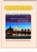 Modern Advanced Accounting in Canada &lpar;9th Edition&rpar; &ndash; Hilton&comma; Murray & Herauf &vert; Complete Solutions Manual with All Chapters