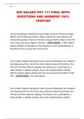 RIO SALADO PHY 111 FINAL WITH  QUESTIONS AND ANSWERS 100&percnt;  VERIFIED 