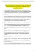 CHCP Examination &lpar;100 questions&rpar; with all Correct & 100&percnt; Verified Answers &vert;Actual Complete Exam&vert; Already Graded A&plus;
