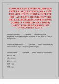 COMSAE EXAM TESTBANK 2025&sol;2026  PREP EXAM QUESTIONS AND A NEW  UPDATED STUDY GUIDE COMPLETE  1000&plus; ACCURATE QUESTIONS WITH  WELL ELABORATED ANSWERS &lpar;100&percnt;  CORRECT VERIFIED SOLUTIONS&rpar;  LATEST UPDATED VERSION 2025  &vert;GUARANTEED PASS A&plus;