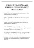 WGU D413-TELECOMM AND WIRELESS COMMUNICATIONS DEFINATIONS   QUESTIONS AND ANSWERS 2025