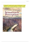 Test Bank For Sensation and Perception 11th Edition by E. Bruce Goldstein, Laura Cacciamani||ISBN 978-0357446478||All Chapters||Complete Guide A+