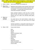 CHCP - HIPPA&comma; OSHA&comma; Medical Documentation&comma; & Vital Signs Final Review with all Correct & 100&percnt; Verified Answers&vert; Already Passed&excl;&excl;&excl;