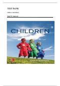 Test Bank for Children 14th Edition by John W&period; Santrock &vert;ISBN&colon; 9781260073935&vert; Guide A&plus;