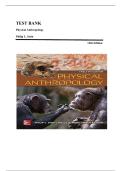 Test Bank for Physical Anthropology 12th Edition by Philip L&period; Stein &vert;ISBN&colon; 9781259920400&vert; Guide A&plus;