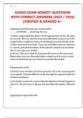 NJXDG EXAM NEWEST QUESTIONS  WITH CORRECT ANSWERS &lpar;2025 &sol; 2026&rpar;  &vert;VERIFIED & GRADED A&plus; 