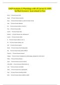 CHCP Anatomy & Physiology with all Correct & 100&percnt; Verified Answers&vert; Guaranteed to Pass