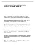 NYLE FLASHCARDS &vert; 209 QUESTIONS &vert; WITH COMPLETE SOLUTIONS GRADED A&plus;