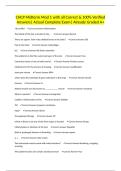 CHCP Mid term Mod 1 with all Correct & 100&percnt; Verified Answers&vert; Actual Complete Exam&vert; Already Graded A&plus;