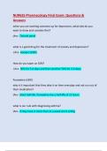 NUR635 Pharmacology&vert;NUR635 Pharmacology Final Exam&vert; Questions & Answers&colon; Updated A&plus; Score Guide Solution
