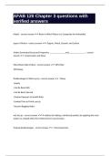 AFAB 120 Chapter 3 questions with verified answers