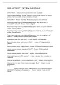 COB 487 TEST 1 REVIEW QUESTIONS
