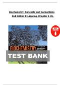 Biochemistry&colon; Concepts and Connections &ndash; Appling&comma; Anthony-Cahill & Mathews &lpar;2nd Edition&rpar; &ndash; Complete Test Bank with Answers &lpar;Chapters 1&ndash;26&rpar;