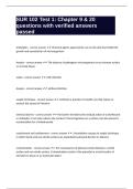 SUR 102 Test 1&colon; Chapter 9 & 20 questions with verified answers passed