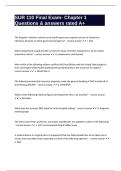 SUR 110 Final Exam- Chapter 1 Questions & answers rated A&plus;