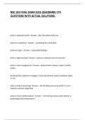 NSE 103 FINAL EXAM 2025 &lpar;QUIZBANK&rpar; 774 QUESTIONS WITH ACTUAL SOLUTIONS&period;