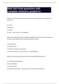 SUR 102 Final questions with complete solutions graded A&plus;