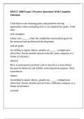 MNGT 3460 Exam 2 Practice Questions With Complete Solutions