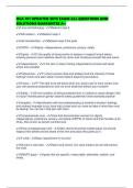 HCA 101 UPDATED SETS EXAM ALL QUESTIONS AND SOLUTIONS GUARANTEE A&plus;