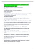 HCA 101 UPDATED EXAM MANUAL QUESTIONS AND SOLUTIONS GUARANTEE A&plus;