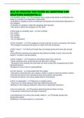 HCA 101 UPDATED TEST PAPER ALL QUESTIONS AND SOLUTIONS GUARANTEE A&plus;
