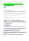 HCA 101 UPDATED FINAL PAPER QUESTIONS AND SOLUTIONS GUARANTEE A&period;pdf