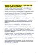 RESIDENTIAL SALES UPDATED TEST PAPER QUESTIONS AND SOLUTIONS GUARANTEE A&period;pdf