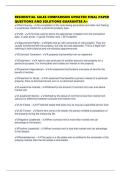 RESIDENTIAL SALES COMPARISON UPDATED FINAL PAPER QUESTIONS AND SOLUTIONS GUARANTEE A&plus;
