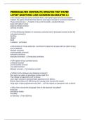 PROMULGATED CONTRACTS UPDATED TEST PAPER LATEST QUESTIONS AND ANSWERS GUARANTEE A&plus;