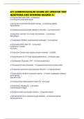ATI CARDIOVASCULAR EXAMS SET UPDATED TEST QUESTIONS AND ANSWERS GRADED A&plus;
