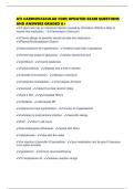 ATI CARDIOVASCULAR CORE UPDATED EXAM QUESTIONS AND ANSWERS GRADED A&plus;