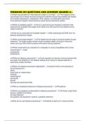 FRESENIUS RN QUESTIONS AND ANSWERS GRADED A&plus;