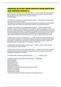 FRESENIUS RN STUDY GUIDE UPDATED EXAM QUESTIONS AND ANSWERS GRADED A&plus;