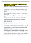 FRESENIUS RN TEST PAPER UPDATED EXAM QUESTIONS AND ANSWERS GRADED A&plus;