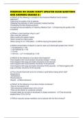 FRESENIUS RN EXAMS SCRIPT UPDATED EXAM QUESTIONS AND ANSWERS GRADED A&plus;