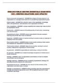 IPMA-HR PUBLIC SECTOR ESSENTIALS EXAM WITH 100&percnt; VERIFIED SOLUTIONS 2026 UPDATE&excl;&excl;